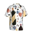 thumbnail image 2 of Bixox Men's Hawaiian Shirts Men's Wine Bottles Glasses Print Short-Sleeve Shirt-XX-Large, 2 of 8