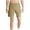 Khaki, variant on Mens Athletic Shorts Split Side Booty Shorts Running Gym Workout Bottoms Lightweight Comfy Beach Shorts Black M