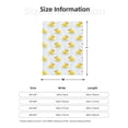 thumbnail image 3 of Throw Blanket for Couch Sofa and Bed, Yellow Rubber Duck Super Soft Plush Throw Blanket, Fuzzy Cuteness Comfy Warm Washable Flannel Blanket & Throws for All Season, 3 of 7