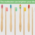 thumbnail image 3 of Soft Bristles Bamboo Charcoal Toothbrushes Eco Friendly Wooden Toothbrushes, 3 of 6