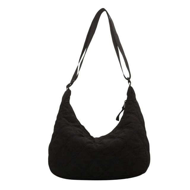 Bolso de hombro para mujer Sunnimix gran capacidad acolchado ligero duradero Negro 32 cm x 30 cm x 11 cm