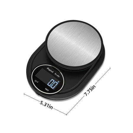 

Household Stainless Steel Table Scale Precise Kitchen Scale Electronic Scale Mini Baking Gram Food Scale Food Measure 3kg Accuracy Within 0.1g