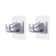 thumbnail image 2 of 2 Uds Ganchos Abrazadera para Barra Cortina Gancho Pared Impermeable Sin Perforaciones para Muebles (A), 2 of 5