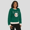 thumbnail image 4 of Women's WEAR by Erin Andrews Green Miami Hurricanes Seal Sweatshirt, 4 of 5