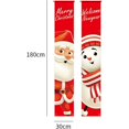 thumbnail image 5 of Decoraciones de porche de Navidad, pancarta para puerta exterior, juego de decoración navideña, letrero de Feliz Navidad para puerta de entrada, para colgar en la pared de casa de campo y ciudad, 5 of 5