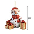 thumbnail image 4 of Cheapark Christmas Snowman Hanging Decoration - Flat Acrylic Ornament, Versatile Accent for Christmas Tree, Car Interiors & Holiday Gift Decor, 4 of 5