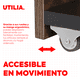 thumbnail image 5 of Carrito de Servicio Delgado de 4 Niveles con Ruedas para Espacios Pequenos Mueble Organizador Deslizante para Cocina con Deflectores de Seguridad y Mango Ergonomico, 5 of 7