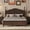 Walnut, variant on Newest Full Size Wood Platform Bed Frame,Retro Style Platform Bed with Wooden Slat Support,Dark Walnut