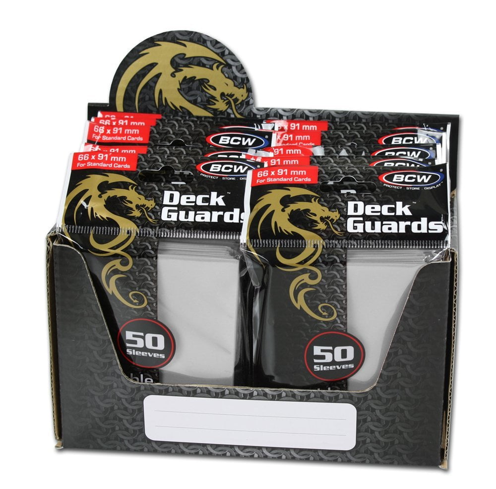 1000 BCW GAMING DECK GUARD YELLOW SLEEVES - MATTE Standard Size 
