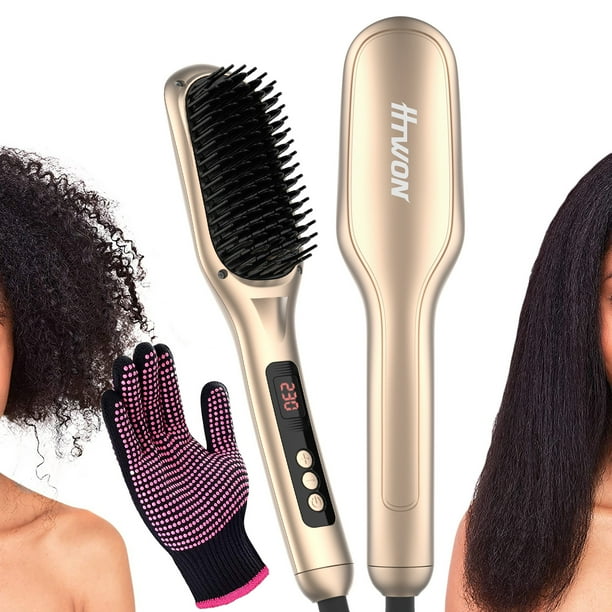 Elegant Choise Hair Straightener Brush,20s Fast Heating Hot Paddle Brush - Elegant Choise Hair Straightener Brush,20s Fast Heating Hot Paddle Brush -