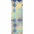 thumbnail image 2 of Allen, Kimberly 7x14 Gold Ornate Wood Framed with Double Matting Museum Art Print Titled - Indigo Panel B, 2 of 4