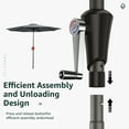 thumbnail image 5 of Wulful 10 ft Outdoor Market Patio Umbrella, Gray, 5 of 7
