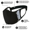 thumbnail image 4 of Case-Mate Safe+Mate x Cloth Face Mask - Washable  Reusable - Adult L/XL - Cotton - Includes Filter - Black, 4 of 9