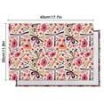 thumbnail image 5 of Pioneer Flower Floral Print Pattern Summer Placemats Table Placemats Set Of 6-Linen Kitchen Washable Placemats Table Mats 12x18 Inch Non-Slip Heat Resistant, 5 of 5