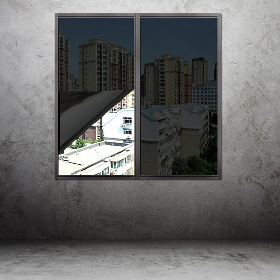 WEUVEB  Blackout Window Sticker Light Filtering Glare Reduction Home Use