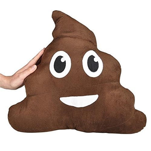Large Emoji Poop Pillow