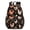 Rooster and Floral, variant on Rooster and Feather White Pattern 17" School Backpacks for Teens,Waterproof Oxford Fabric,S-Shape Padded Straps for School,Travel,Hiking,Camping