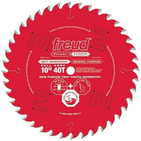 Freud Fusion 10" x 40T x 5/8" Premier Saw Blade