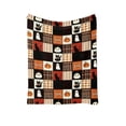 thumbnail image 2 of syligr Halloween Throw Blanket for Sofa Couch, Plaid Ghost Pumpkin Flannel Blanket 27x39 Inch, Soft Cozy Decorative Blanket for Living Room Bedroom, Halloween Blanket for Travel Camping, 27x39 Inch, 2 of 6