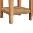 thumbnail image 5 of Modern Solid Wood Rope End Table In Brown Color With Drawer Square Storage Compartment, 5 of 5