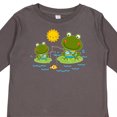thumbnail image 4 of Inktastic Fishing Frogs Cute Fisherman Boys Long Sleeve Toddler T-Shirt, 4 of 5