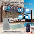 thumbnail image 3 of Par de altavoces Bluetooth para exteriores Herdio 3.5 200 W, 3 vías, color blanco, 3 of 8