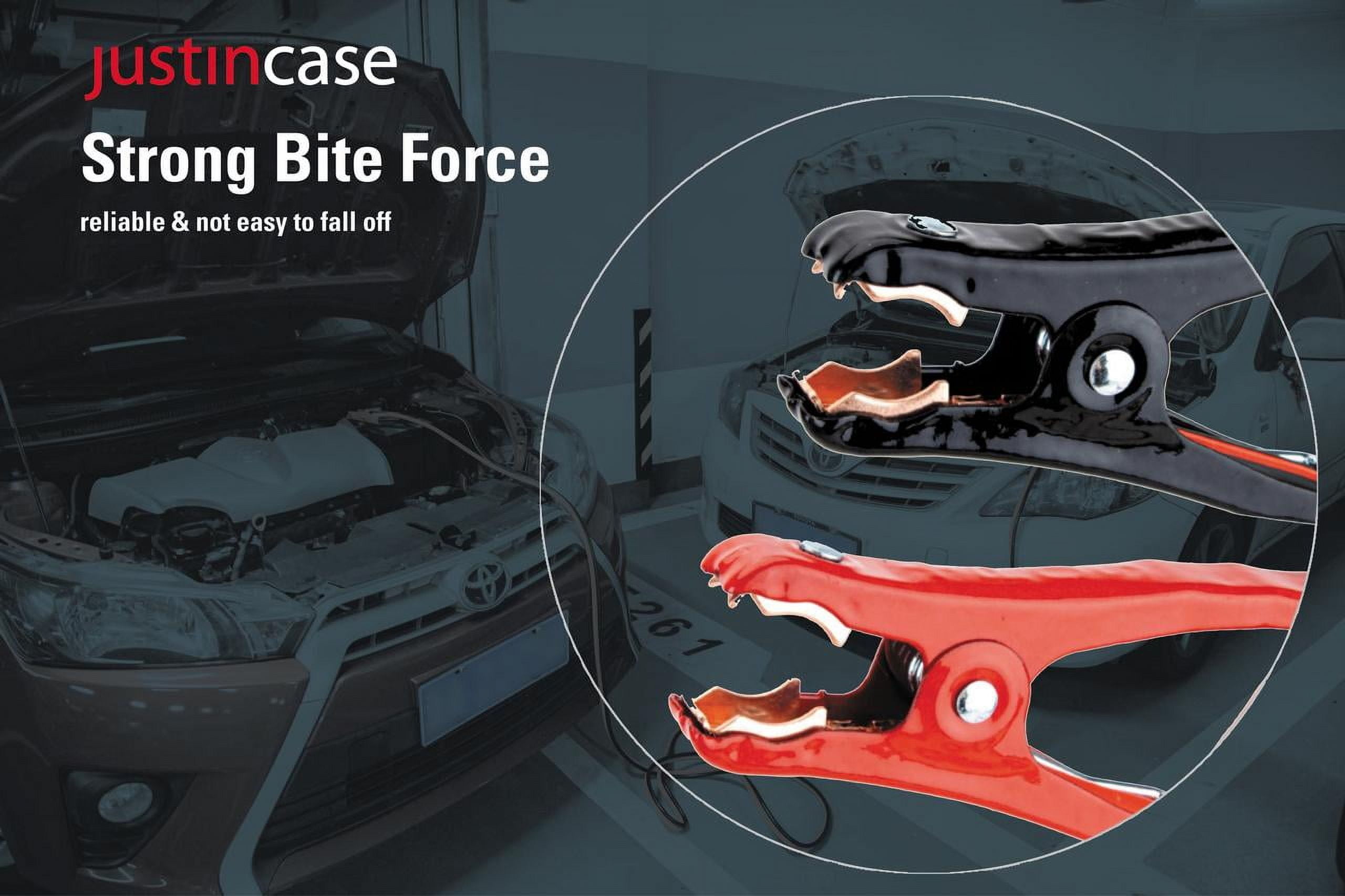Justin Case 16 Foot 6 Gauge Car Jumper Cables