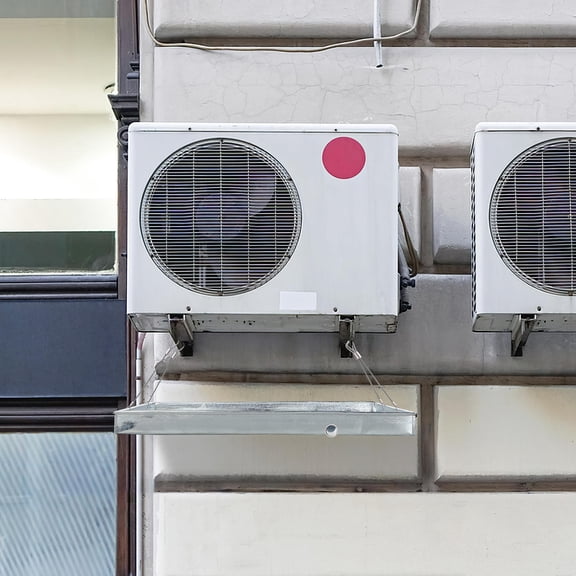 Healifty Galvanized Iron Drain Pan for Air Conditioner with Stable Non Tip Design