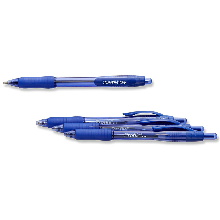 3 x Paper Mate Mini Compact Fountain Pen - Fine Nib - Blue Ink - Blue  Barrel