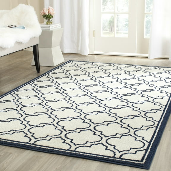 Safavieh Amherst Wilson Geometric Area Rug, Ivory/Navy, 6' x 9'