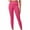 Hot Pink, variant on Maoxin Leggings for Women's Solid Color High Waisted Hip Elastic Fitness And Sports Tight And Nude Yoga Long Pants Leggings for Women Tummy Control Coffee XS