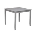 thumbnail image 6 of PAPROOS Solid Wood Dining Table, 30'' Height Square Kitchen Table for Small Space, Farmhouse Acacia Wooden Dinner Table for 4, Gray(Only Table), 6 of 6