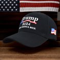 thumbnail image 4 of Trump 2024 Gorras de golf casuales ajustables moda deportes sombrero bandera de Estados Unidos para hombres mujeres, 4 of 6