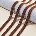 thumbnail image 4 of 13 Yards Brown Gimp Braid Trim 0.6 inch Polyester Lace Ribbon Decorative Fabric Ribbon Sewing Craft Trim for Sewing Upholstery Curtain Costume Clothes Home Decor, 4 of 5