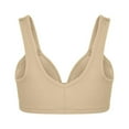 thumbnail image 3 of CHUANK Front-Closure Wireless Leisure Bra - Comfortable Plus Size Bras For Women Purple L, 3 of 9