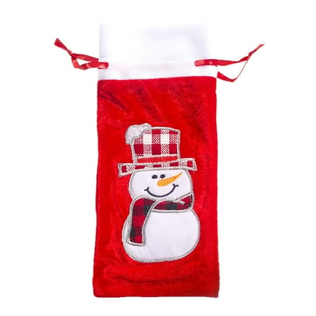 

Randolph Christmas Flannel Wine Bottle Sleeve Decoration Christmas Wine Bottle Bag