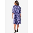 thumbnail image 2 of Roaman's Women's Plus Size Ultrasmooth Fabric Boatneck Swing Dress, 2 of 5