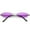 Silver / Purple, variant on Retro Small Oval Sunglasses Slim Arms Color Tinted Flat Lens 51mm (Gold / Yellow)