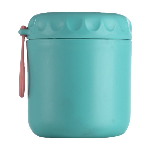 Shisuyan Stainless Steel Soup Lunch Container Soup Holder Portable Food Container for Picnic School Office (430ML, Green)