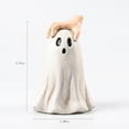 thumbnail image 3 of HOZVOMI Spooky Ghost Figurines Decor, Funny Pat Head Ghost Statue Gifts for Ghost Lovers Women Men, Bookshelf Desktop Indoor Halloween Decorations for Home Office, 3 of 6