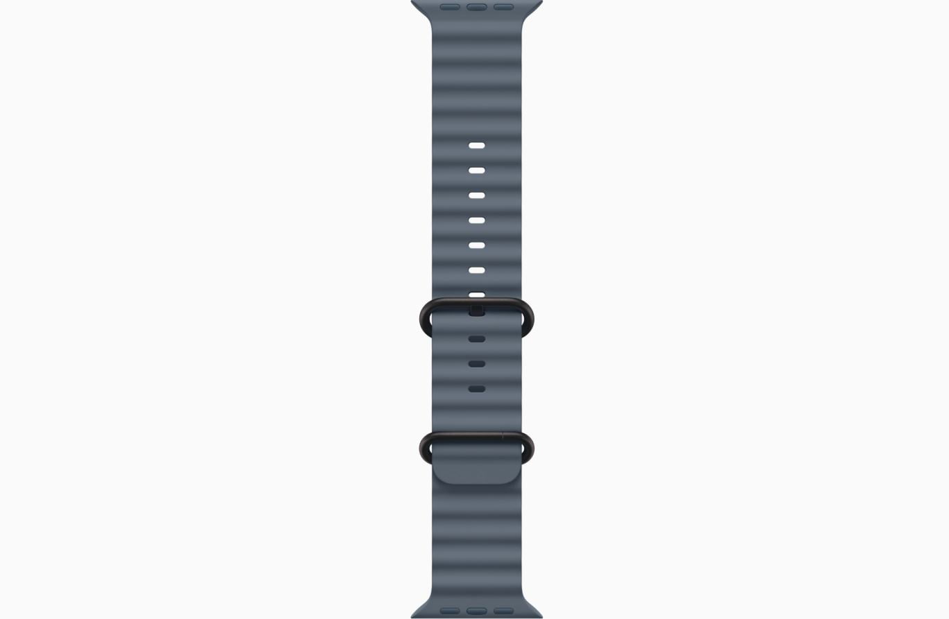 Apple Watch Ultra 3 - GPS + Cellular - 49mm Black Titanium Case with Anchor Blue Ocean Band