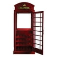 thumbnail image 3 of RAM Game Room Old English Telephone Booth Home Bar Cabinet, 3 of 4