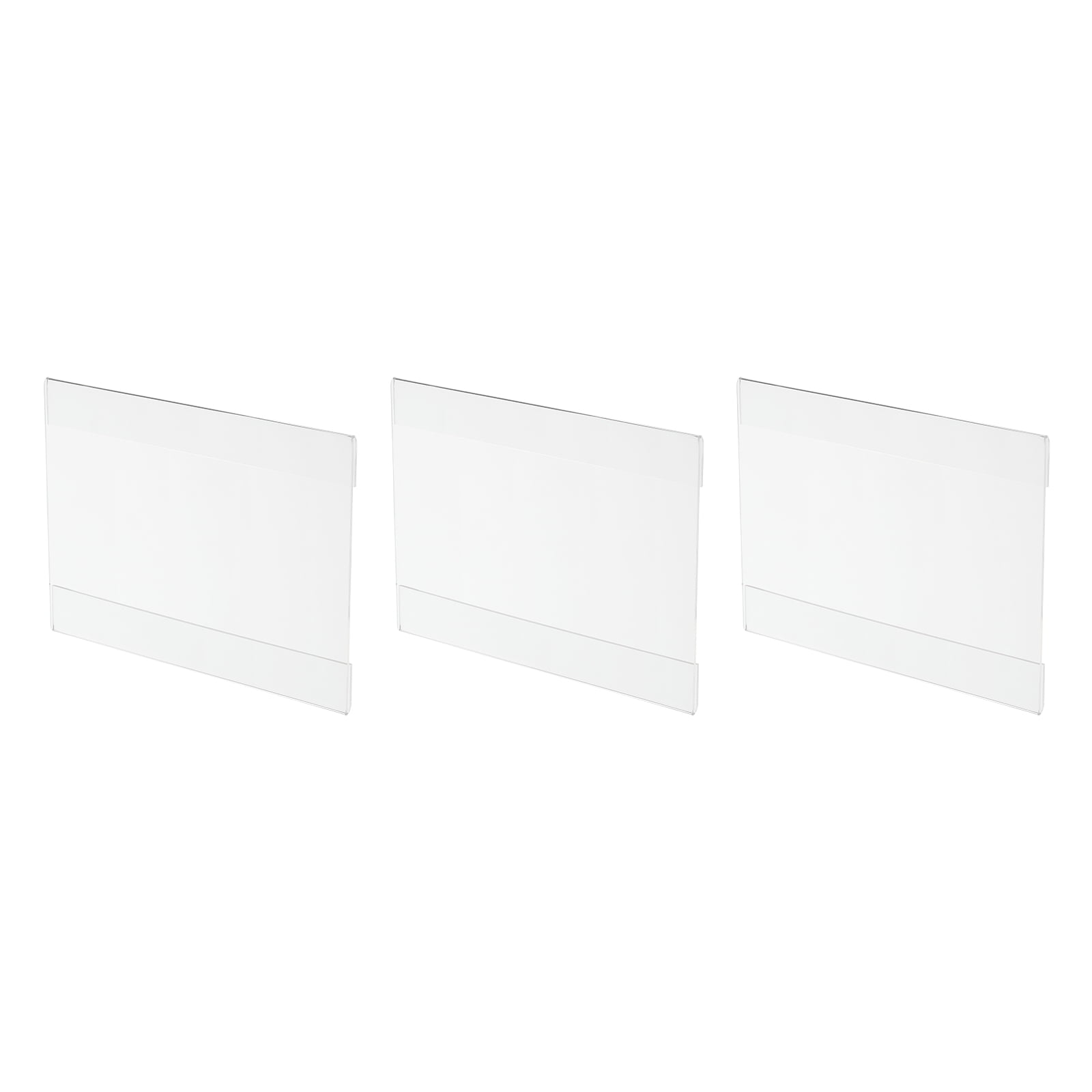 Wall Mount Acrylic Sign Holder 7.1 x 5.1 Inch Clear Plastic Wall Sign