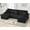 Black, variant on Oversized 122" U-Shaped Sectional Sleeper Sofa Bed with Pull-Out Bed,Storage Chaise,Rabbit Plush,7-Seat,Grayish White
