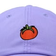 thumbnail image 2 of Dalix Tomato Embroidered Cap Cotton Baseball Cute Cool Dad Hat Womens in Lavender, 2 of 5