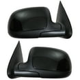 thumbnail image 2 of TRQ Gloss Black Manual Mirror Pair Set for Chevy Yukon Silverado Pickup Truck MRA09146 Fits select: 1999-2007 CHEVROLET SILVERADO, 2000-2005 CHEVROLET TAHOE, 2 of 5