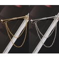 thumbnail image 4 of Elegantes hombres plata oro camisa Collar Clip Bar cadena broche s Yuyangstore Clip de alfiler de corbata de corbata, 4 of 7