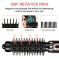 thumbnail image 5 of Hair Dryer Brush,4 in 1 Hot Air Hair Blowout Brush,Hair Curler & Hair Dryer Brush Negative Ion Blow Dryer Brush in One, Interchangeable Brush Head Hair Styling Gift for Women (Black), 5 of 10