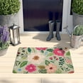 thumbnail image 2 of Vibrant Pioneer Flower Pattern Flannel Non Slip Door Rugs,Washable Door Mats Indoor,Decorative Door Mats,Dirt-Resistant and Absorbent Doormat for Entrance,Bedroom,Kitchen,Bathroom,23.5x16in(60x40cm), 2 of 5