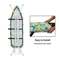 thumbnail image 5 of KUIFORTI Blue Butterfly Ironing Board Cover Standard Size 15"x54",Butterflies Lemon Ironing Board Pad and Cover Polyester Fabric Soft Iron Board Covers with Elastic Edge and Hook and Loop Fasteners, 5 of 6